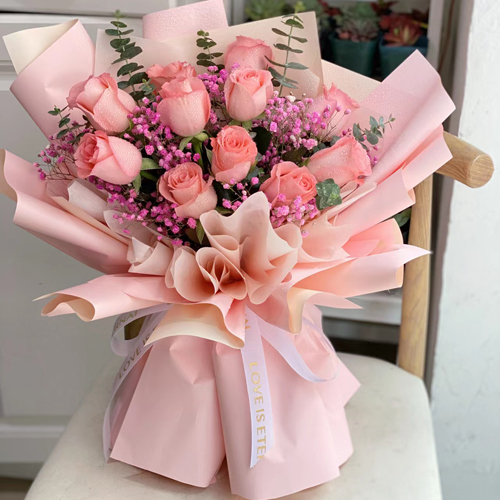 Best for You-11枝粉玫瑰 花束